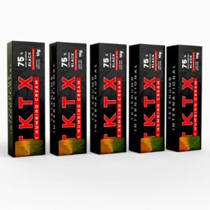5 Packs TKTX Numbing Cream Black 75% £48.85